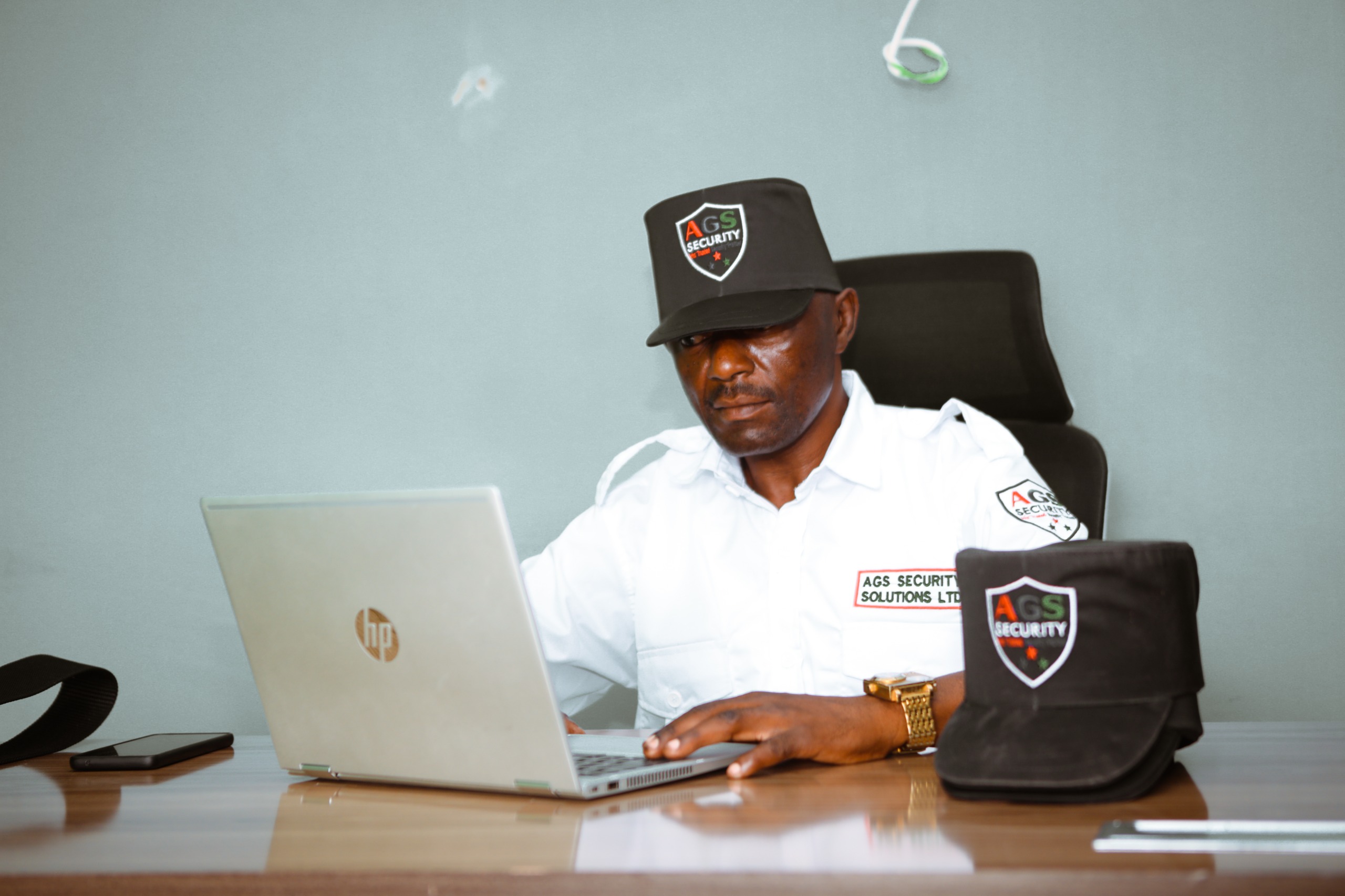 AGS Security officers on duty at a commercial premises in Dar es Salaam